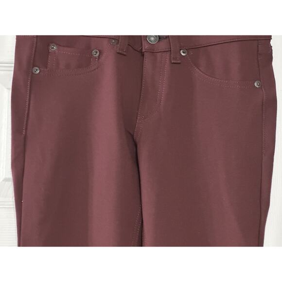 Rag & Bones Women's Jean Leggings In Burgundy Ponte Size (26) Stretchy Jeans - Picture 8 of 16